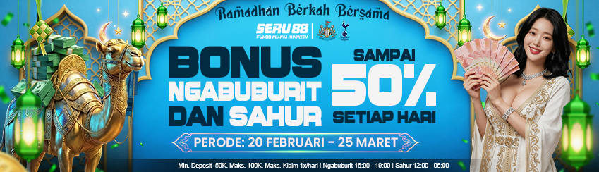 BONUS NGABUBURIT SORE 50%